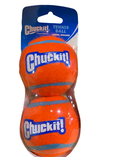 ChuckIt LARGE TENNIS BALL 2-PK (SHRINK SLEEVE) 00186