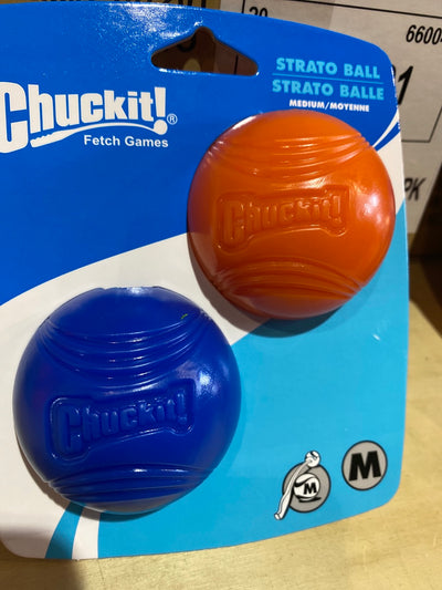 CHUCKIT! STRATO BALL MED 2PK