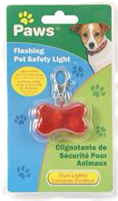 PAWS Flashing Pet Safety Light pw-79054 (1.49ea.(12 pc min.)