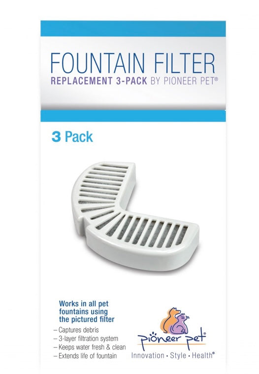 FOUNTAIN FILTER REPLACEMENT - FOR CERAMIC & SS - 3PACK