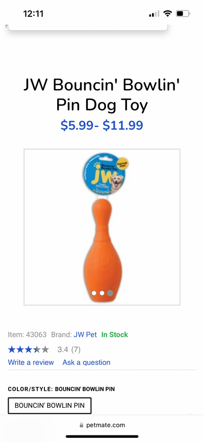 iSQUEAK BOUNCIN BOWLIN PIN SMALL