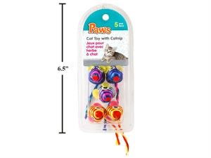 PAWS  Cat Toy w catnip $2.49(5pk)  12 pc.min