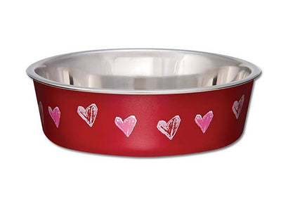 BELLA BOWL X-SMAL HEARTS - VALENTINE RED