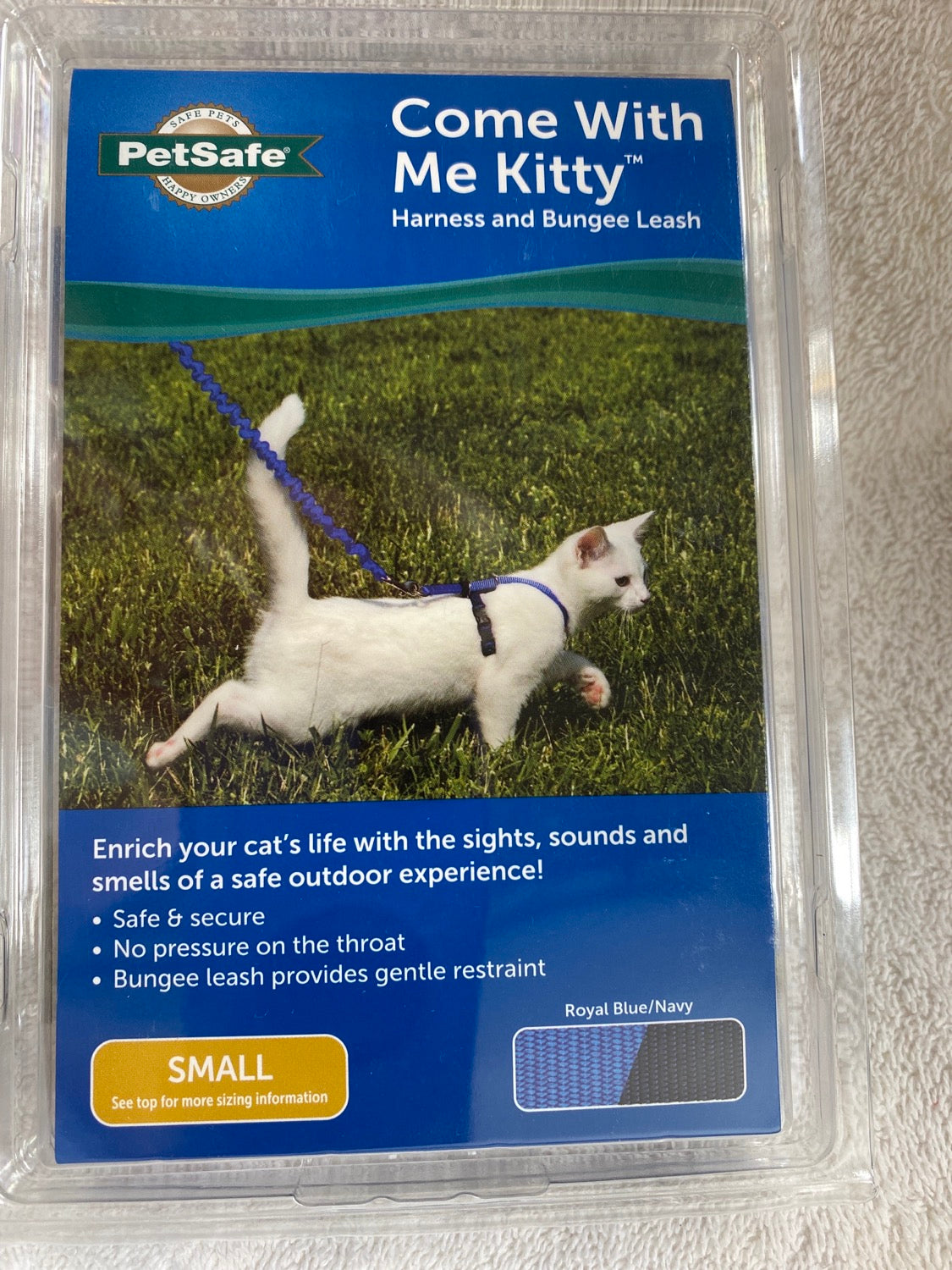 COME WITH ME KITTY -  SMALL ROYAL BLUE