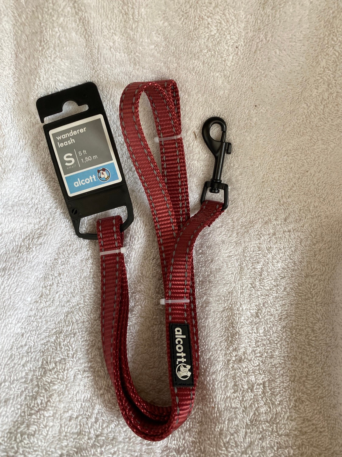 WANDERER LEASH - 5/8: X 5' - SMALL - RED