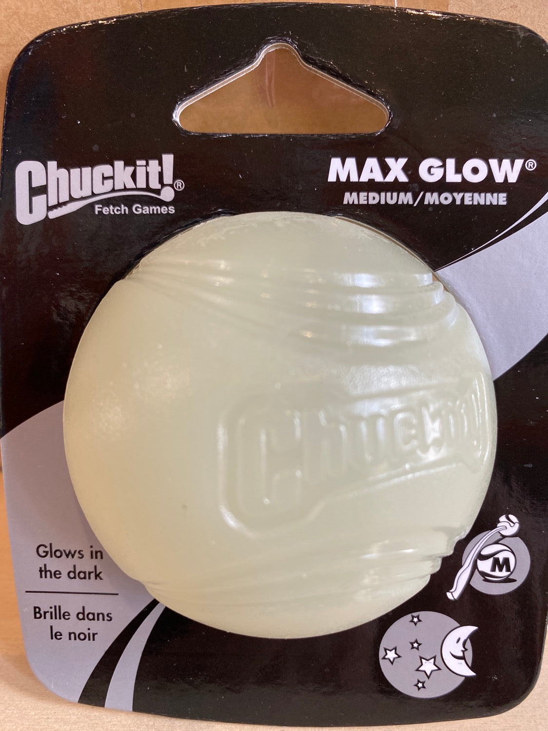 CHUCKIT MAX GLOW BALL MEDIUM