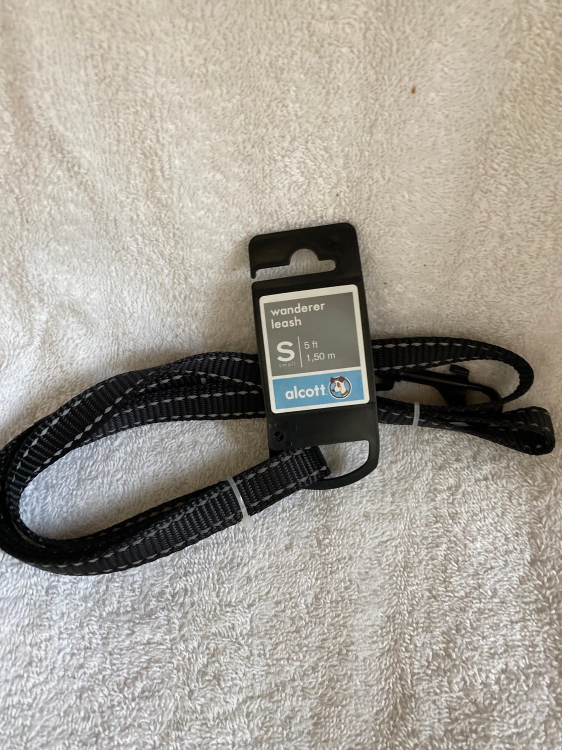 WANDERER LEASH - 5/8: X 5' - SMALL - BLACK