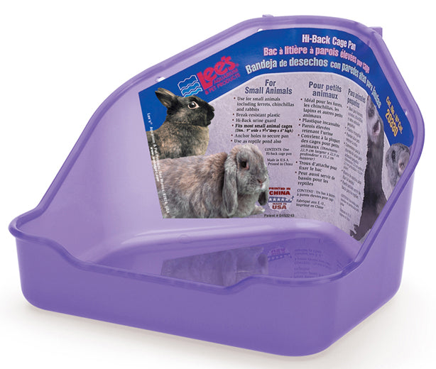 Hi Back Cage Pan Asst. Colors, Label