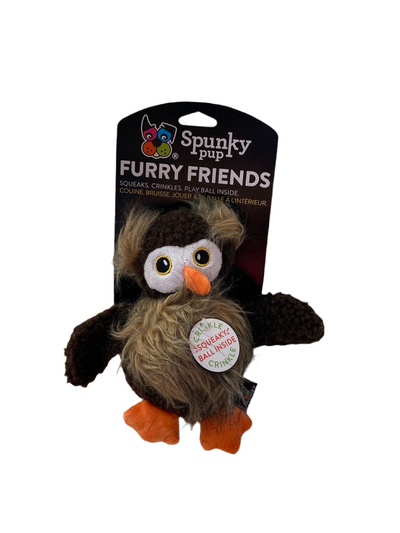 OWL WITH BALL SQUEAKER