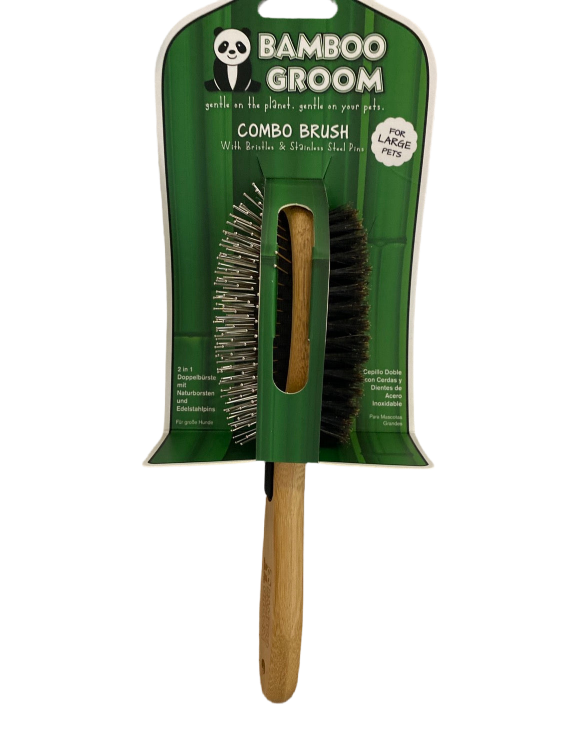 COMBO BRUSH W/BRISTLES & STAINLESS STEEL PINS LARGE