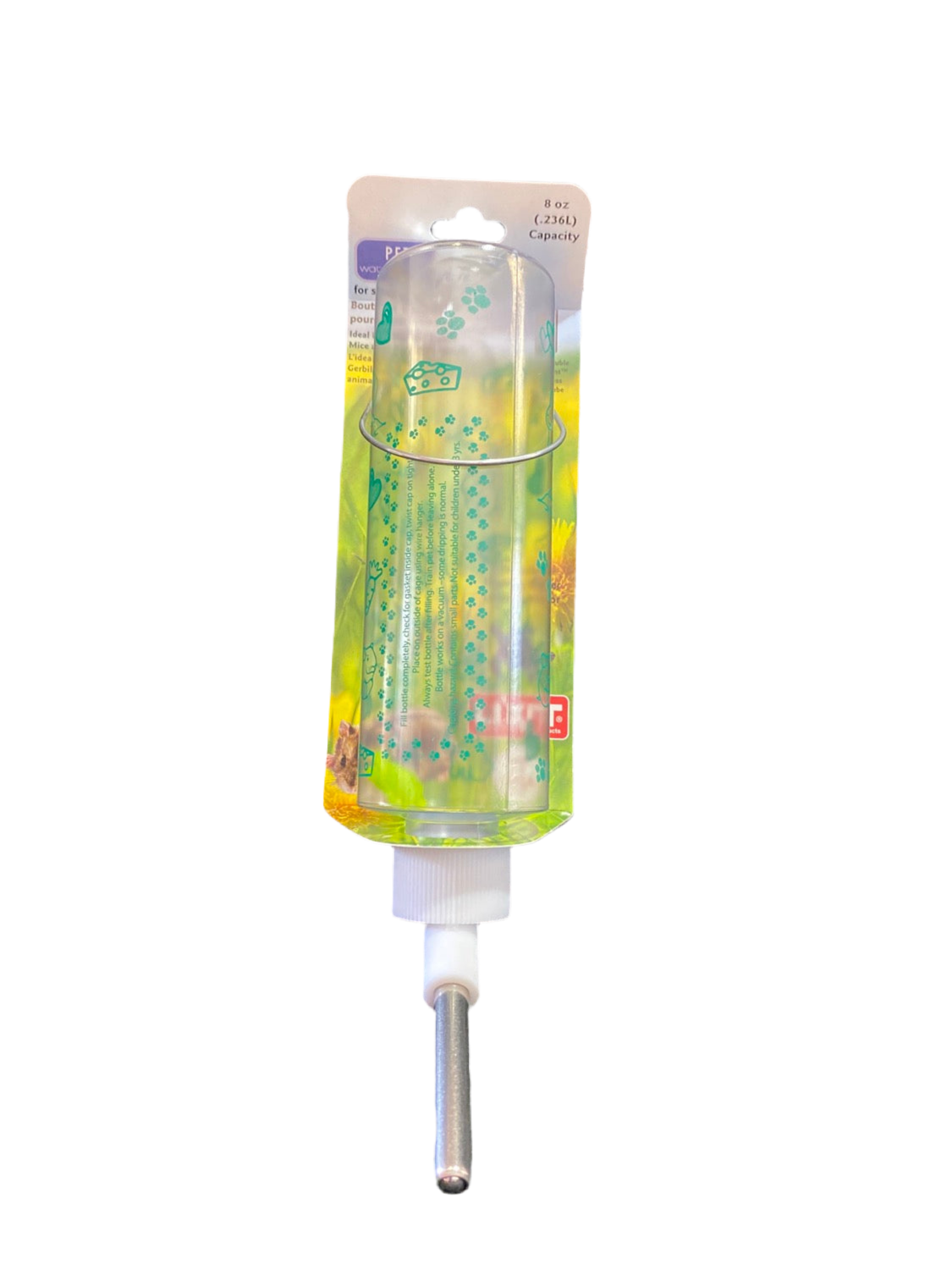 HAMSTER CLEAR WATER BOTTLES 8oz