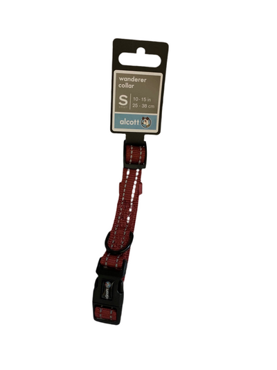 WANDERER COLLARS - 5/8X 10-14" - SM - RED