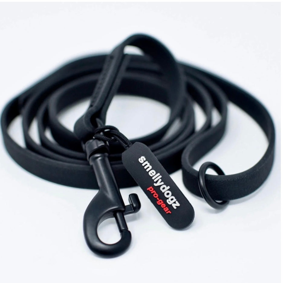 SMELLY DOGZ Lead Obedience/Trial 1/2” W 4 ft L Black