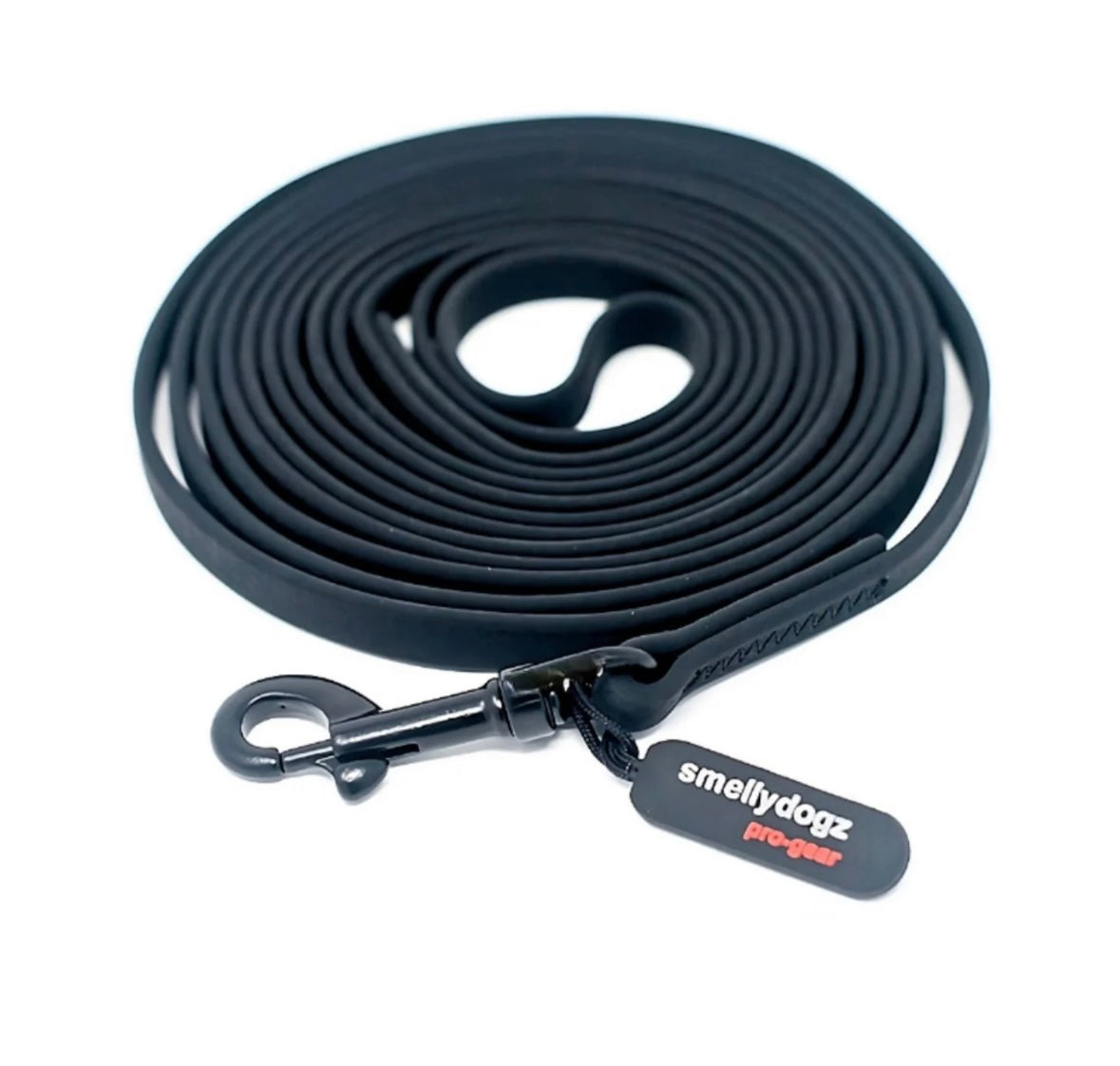 Smelly Dogz Lead Show/Detection .375 W x 10 ft L Black