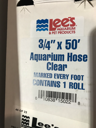 FLEX AQUARIUM TUBING CLEAR 3/4X50'