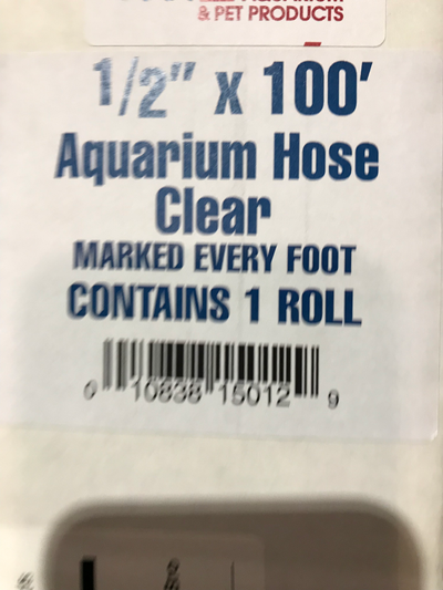 FLEX AQUARIUM TUBING CLEAR 1/2X100'