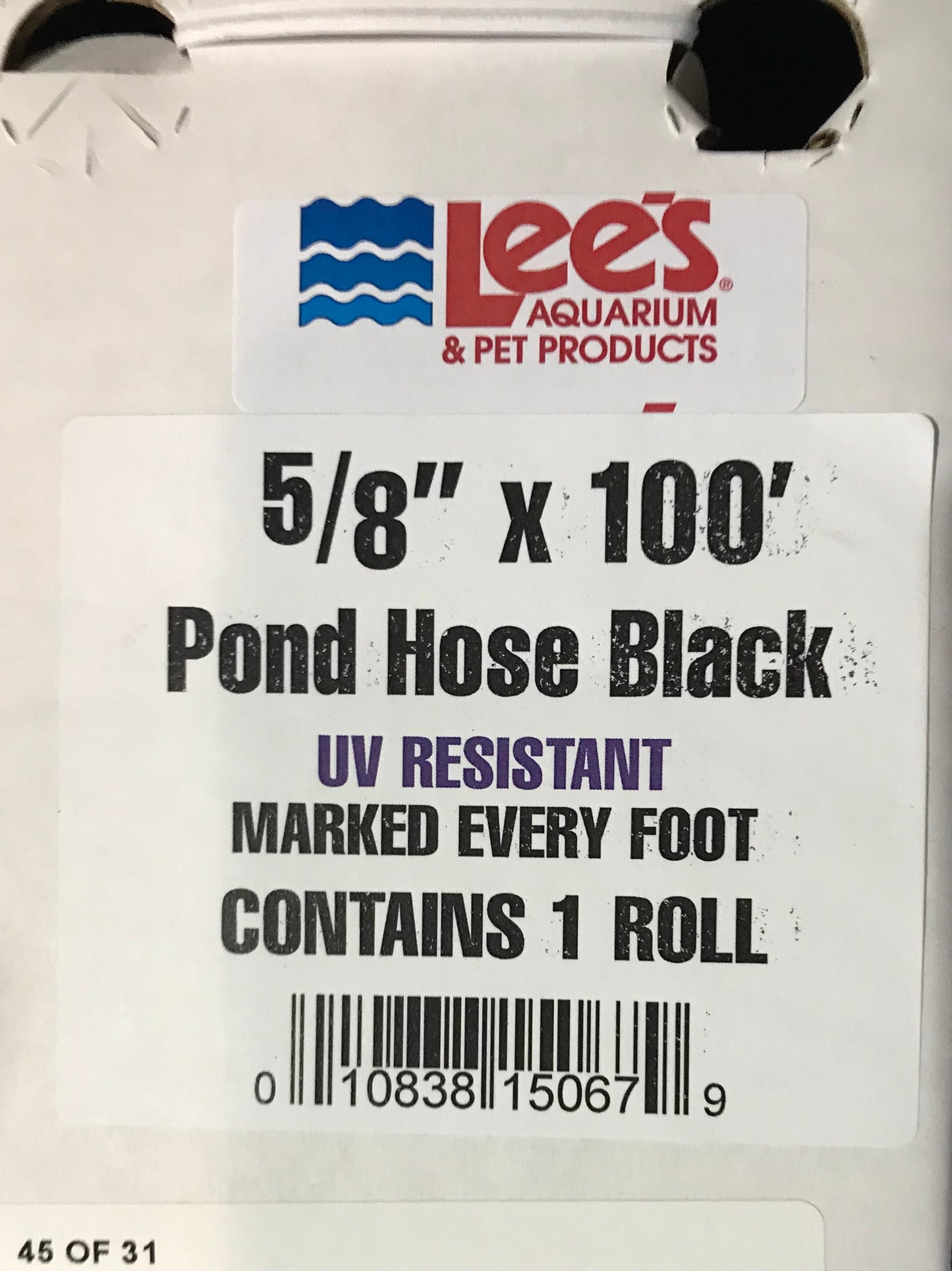 FLEX POND TUBING, BLACK 5/8X100 SLIP FIT