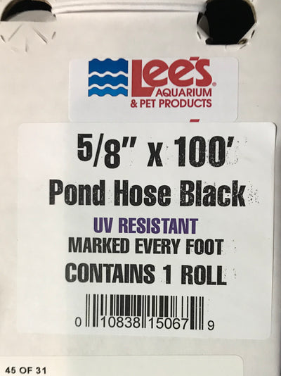 FLEX POND TUBING, BLACK 5/8X100 SLIP FIT
