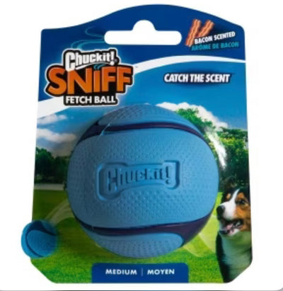 ChuckIt Sniff Fetch Ball Bacon M
