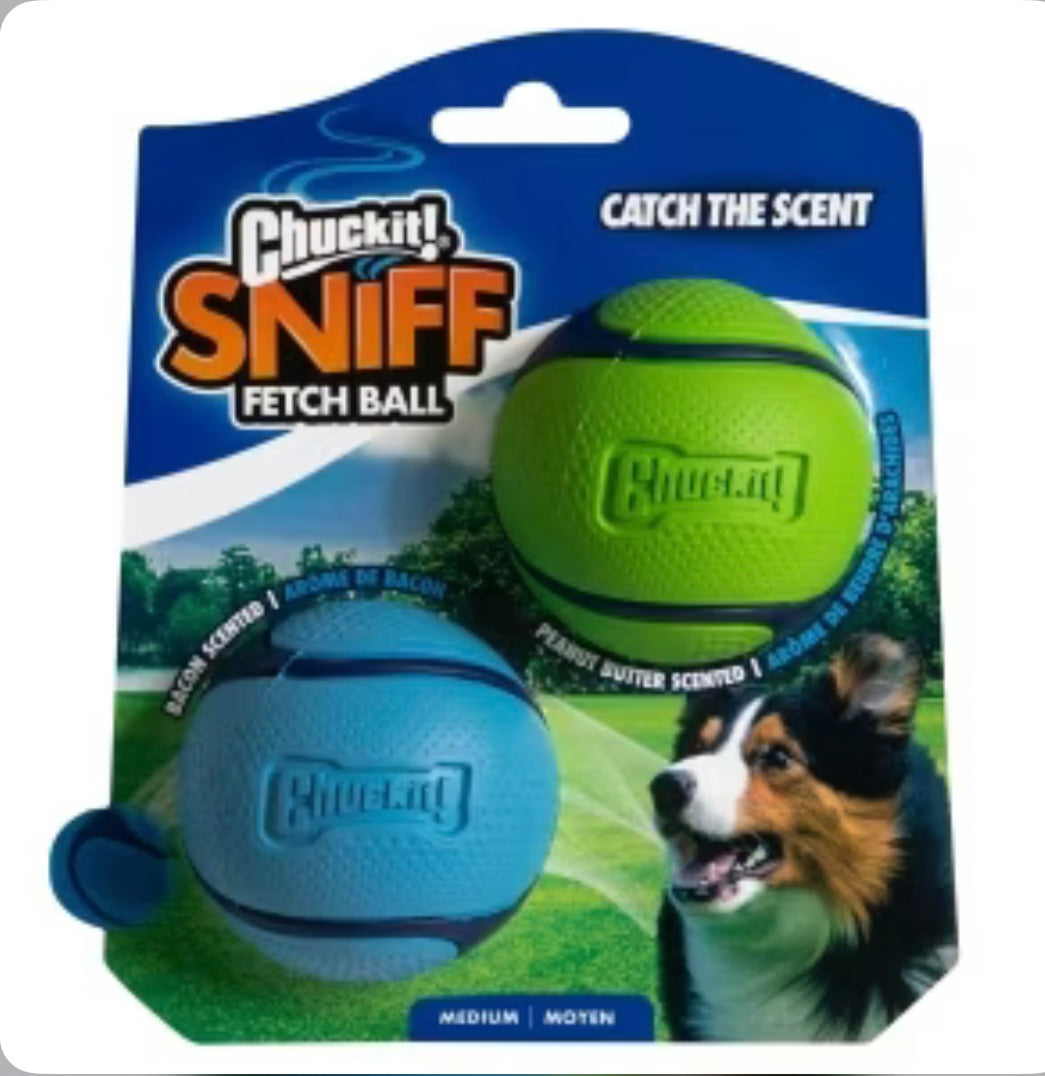 ChuckIt Sniff Fetch Balls Duo M
