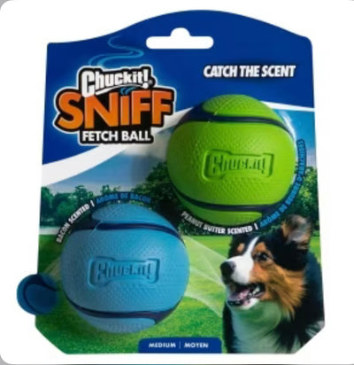 ChuckIt Sniff Fetch Balls Duo M