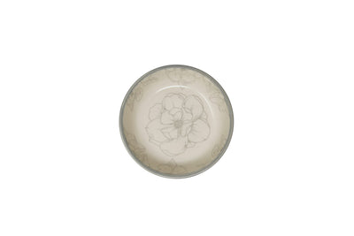 CERAMIC BOWL MAGNOLIA - OVAL  (8.2"L x 5.5"W x 1.45"H)